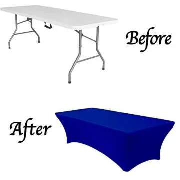 MDS Stretch Tablecloth for Weddings and Events - Royal Blue