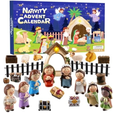 Nativity Advent Calendar 2024 - 24 Days of Christmas Fun for Kids