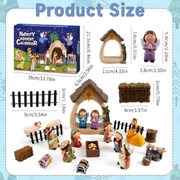 2024 Nativity Advent Calendar for Kids - 24 Day Countdown