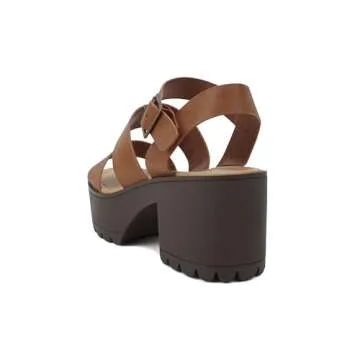 Soda ACCOUNT Women's Stylish Platform Sandals for Comfort