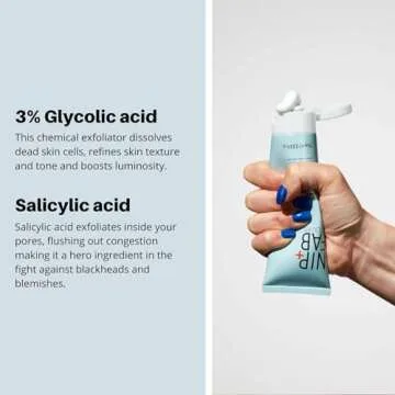 Nip + Fab Glycolic Acid Fix Face Scrub with Salicylic Acid, AHA/BHA Exfoliating Facial Cleanser Polish for Refining Pores Skin Brightening, 75 ml 2.5 fl oz