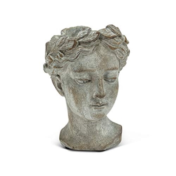 Grecian Goddess Head Planter for Small Plants and Succulents