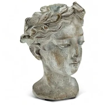 Grecian Goddess Head Planter for Small Plants and Succulents