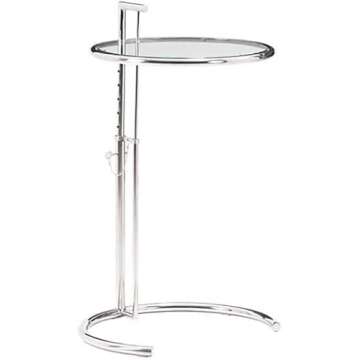 Eileen Side Table - Adjustable Glass End Table for All Spaces