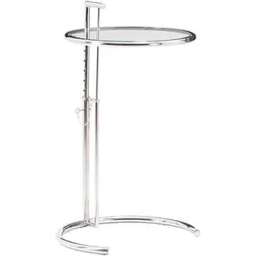 Eileen Side Table - Adjustable Glass End Table for All Spaces