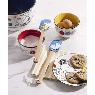 Lenox 897217 Snoopy Valentine's Day Accent Plates, Set of 4, Assorted