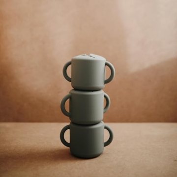 Mushie Silicone Snack Cup for Toddlers - Spill Proof Food Container