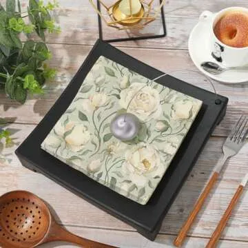 Vintage Floral Paper Napkins - 80 Pcs for Parties and Events