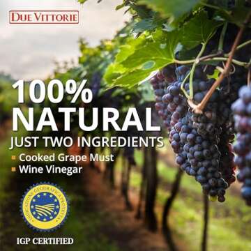 Due Vittorie Oro Gold Premium Edition Balsamic Vinegar Gift Set With Cork Pourer and Wooden Gift Box...