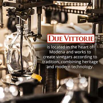 Due Vittorie Oro Gold Premium Edition Balsamic Vinegar Gift Set With Cork Pourer and Wooden Gift Box - Oak Barrel Aged Balsamic Vinegar of Modena - 8.45 fl oz