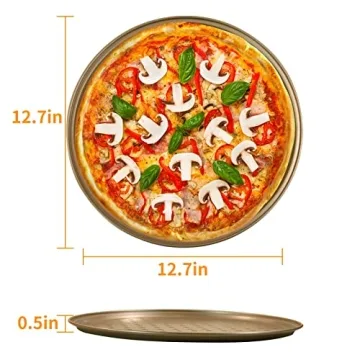 COOKWIN Pizza Pan - Non-Stick, 12.6 Inch Baking Essential