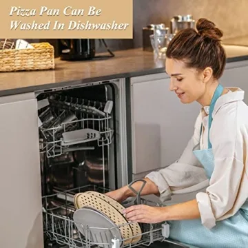 COOKWIN Pizza Pan - Non-Stick, 12.6 Inch Baking Essential