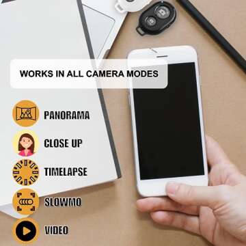 2X CamKix Camera Shutter Remote Control with Bluetooth Wireless Technology - Create Amazing Photos and Videos Hands-Free - Works with Most Smartphones and Tablets (iOS and Android)