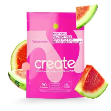 Create Creatine Gummies - Vegan, Non-GMO, Watermelon Flavor