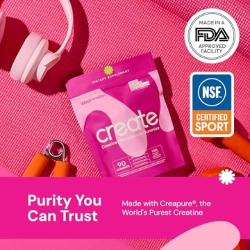 Create Creatine Gummies - Vegan, Non-GMO, Watermelon Flavor