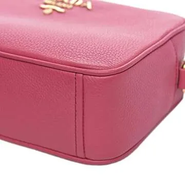 Stylish Prada Pink Leather Shoulder Camera Bag 1BH103
