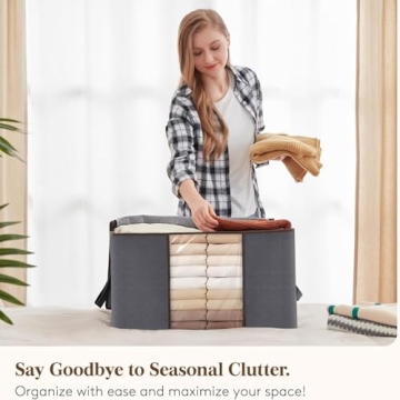 Lifewit 90L Large Storage Bags 6 Pack for Organizing