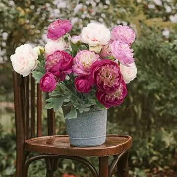 FAICOIA Silk Peony Flowers - Elegant Faux Arrangements