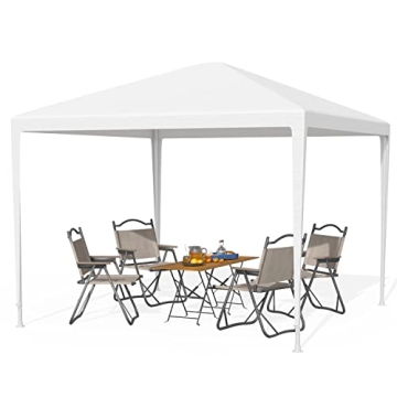10x10 Gazebo Waterproof Outdoor Canopy Patio Tent Party Tent for Wedding BBQ Cater