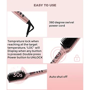 MegaWise 2-in-1 Hair Straightener Brush KL1025