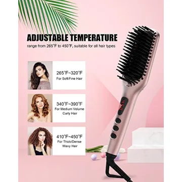 MegaWise 2-in-1 Hair Straightener Brush KL1025