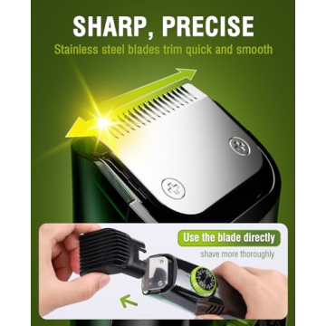 SHPAVVER Vacuum Beard Trimmer for Men, Efficient Grooming