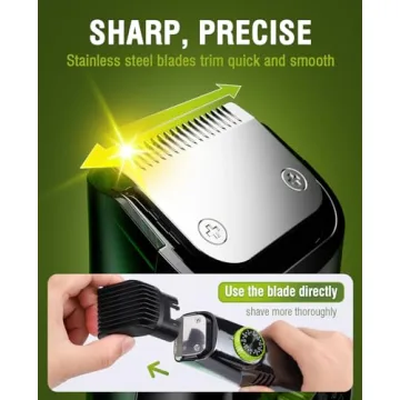 SHPAVVER Vacuum Beard Trimmer for Men, Efficient Grooming