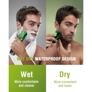 SHPAVVER Vacuum Beard Trimmer for Men, Efficient Grooming