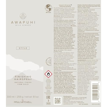 Awapuhi Wild Ginger Firm Hold Natural Hairspray