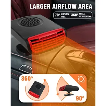 12V Portable Car Heater for Fast Defrost & Defog