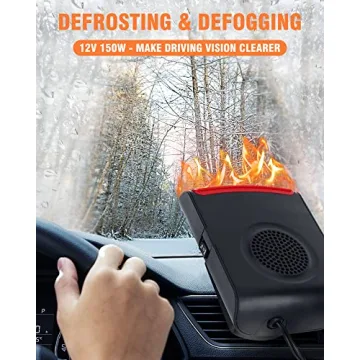 12V Portable Car Heater for Fast Defrost & Defog