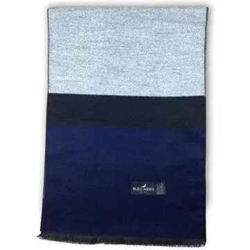 Livativ Bleu Nero Luxurious Winter Scarf - Soft Cashmere Feel