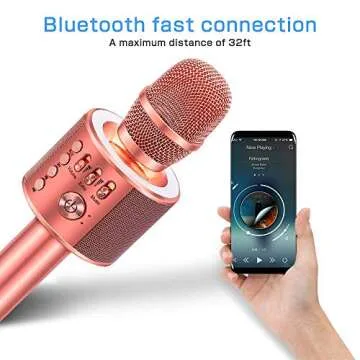 Ankuka Karaoke Microphone - Wireless Fun for All Ages