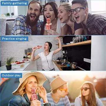 Ankuka Karaoke Microphone - Wireless Fun for All Ages