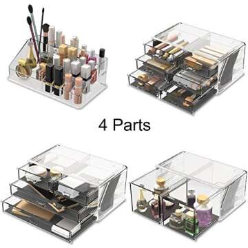 Elegant Readaeer Makeup Organizer with 12 Drawers