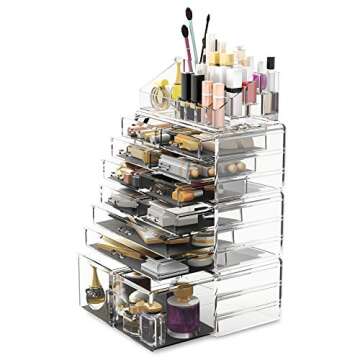 Elegant Readaeer Makeup Organizer with 12 Drawers