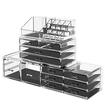 Elegant Readaeer Makeup Organizer with 12 Drawers