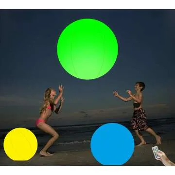 Glow in the Dark Beach Ball - 16'' Inflatable Fun