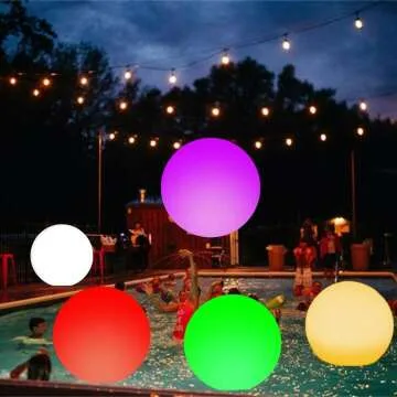 Glow in the Dark Beach Ball - 16'' Inflatable Fun