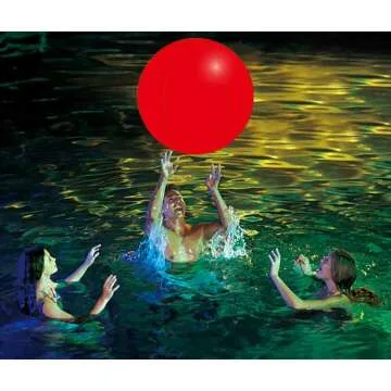 Glow in the Dark Beach Ball - 16'' Inflatable Fun