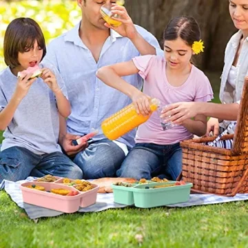 Bento Lunch Box for Kids - 4 Pack Meal Prep Containers