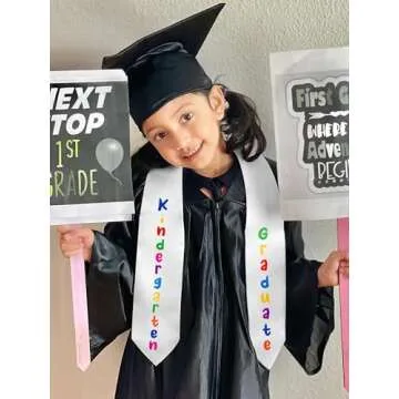 QZYL Kindergarten Graduation Cap and Gown Set for Kids 2025