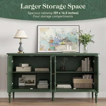 Stylish RoyalCraft Buffet Cabinet with Vintage Design and Storage