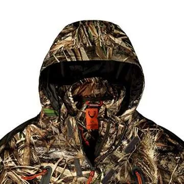 HUNTSHIELD Men’s 3-in-1 Waterfowl Jacket | Real Tree Max-5 Water-Resistant Hunting Jacket | Camo | X-Large
