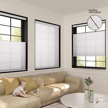 HOTSOON Cellular Shades - No Drill, Easy Install, Elegant