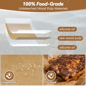 360 Count Heavy Duty Parchment Paper Sheets for Baking