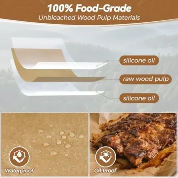 360 Count Heavy Duty Parchment Paper Sheets for Baking