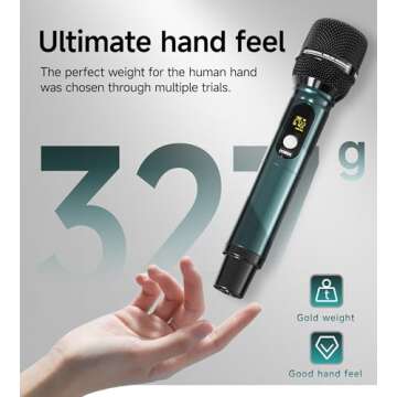 Professional Dual Wireless Microphones with 240ft Range