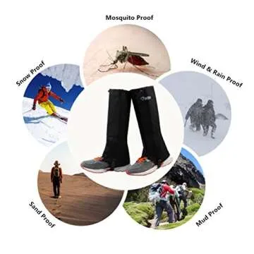 TAGVO Snow Gaiters - Waterproof & Durable Outdoor Gear