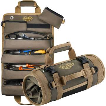 Ryker Tool Organizers - Heavy Duty Tool Bag with Pouches